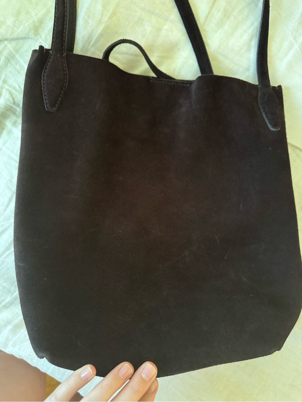 Madewell - The Shopper Tote - Suede - Dark Carob - Picture 6 of 8